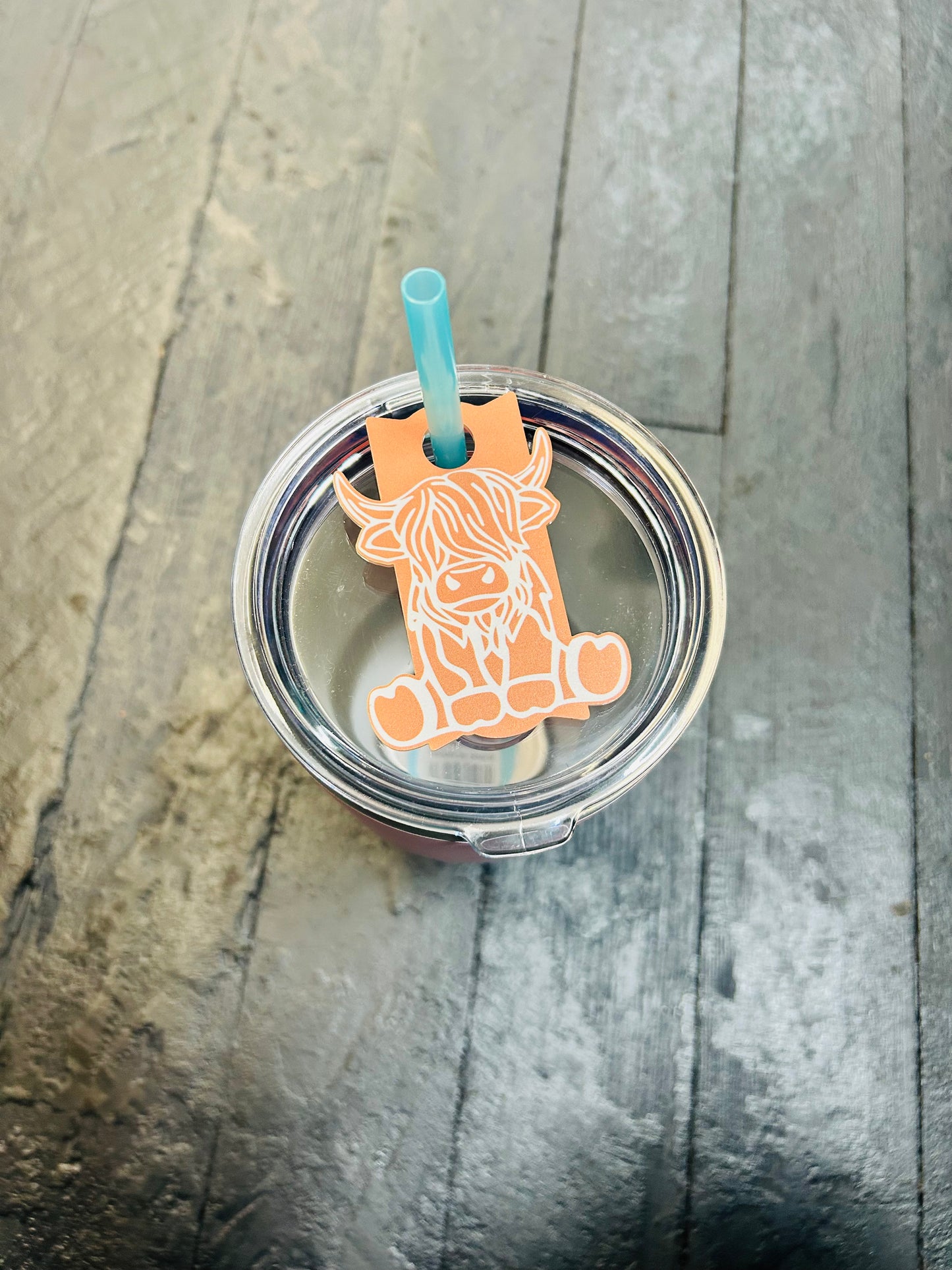 Larry The Cow Tumbler Name Plate