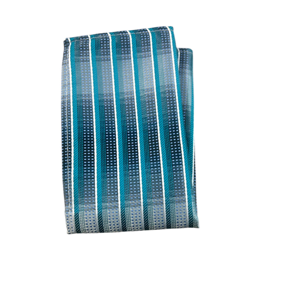 Turquoise Stripes Tie Set
