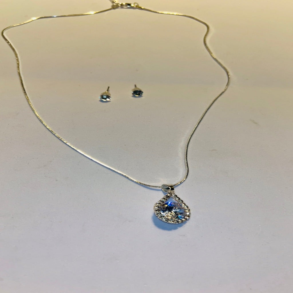 Cubic Zirconium Necklace Set