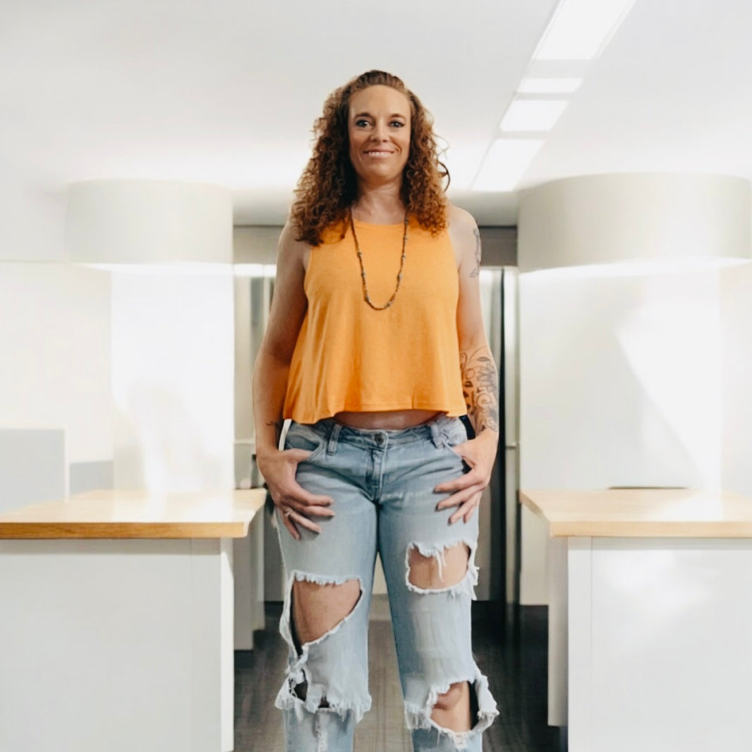 Basic Orange Crop Top