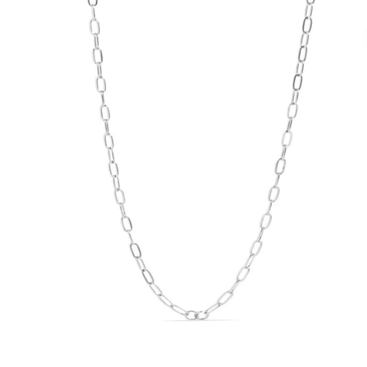 04mm Silver Paperclip Chain