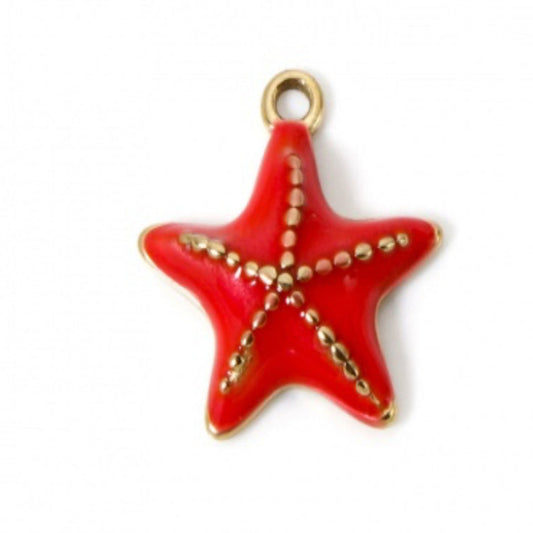 Watermelon Red Star Charm