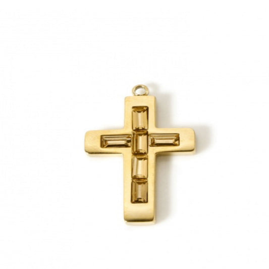 November Cross Charm