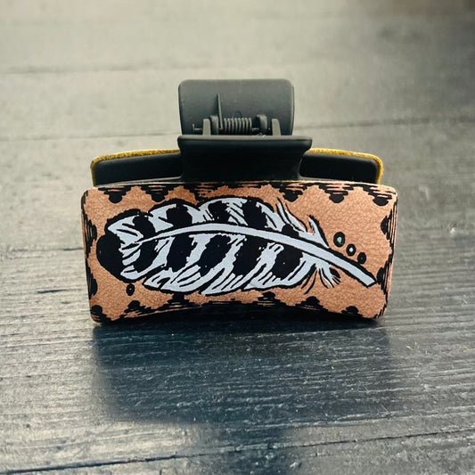 Feather Hair Claw