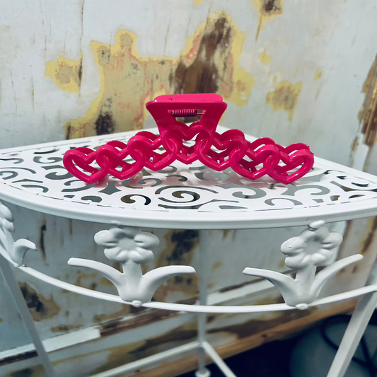 Connected Hearts Hair Claw
