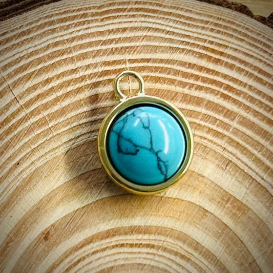 Turquoise Cabochons Charm
