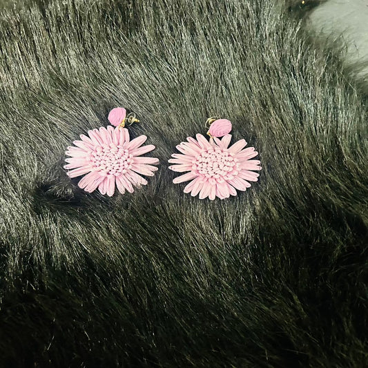 Lavender Flower Earrings