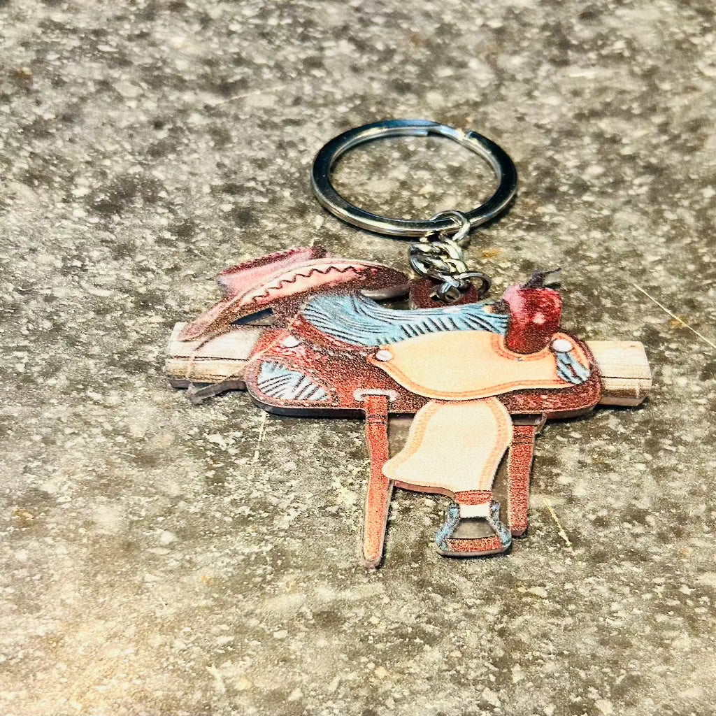Back In The Saddle Keychain