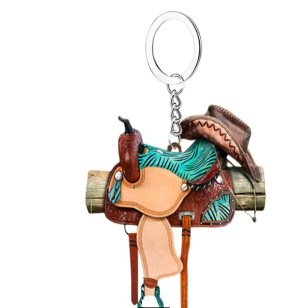 Back In The Saddle Keychain