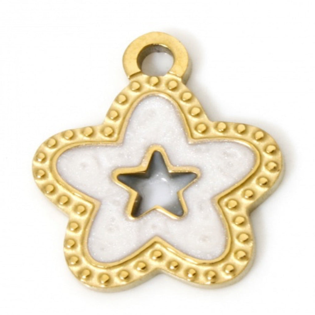 White Star Charm