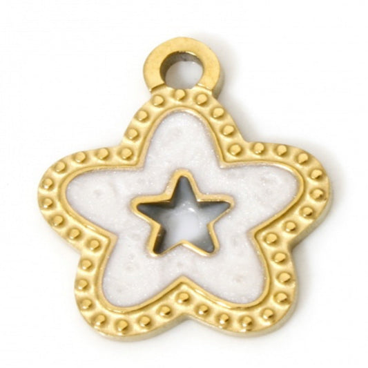 White Star Charm