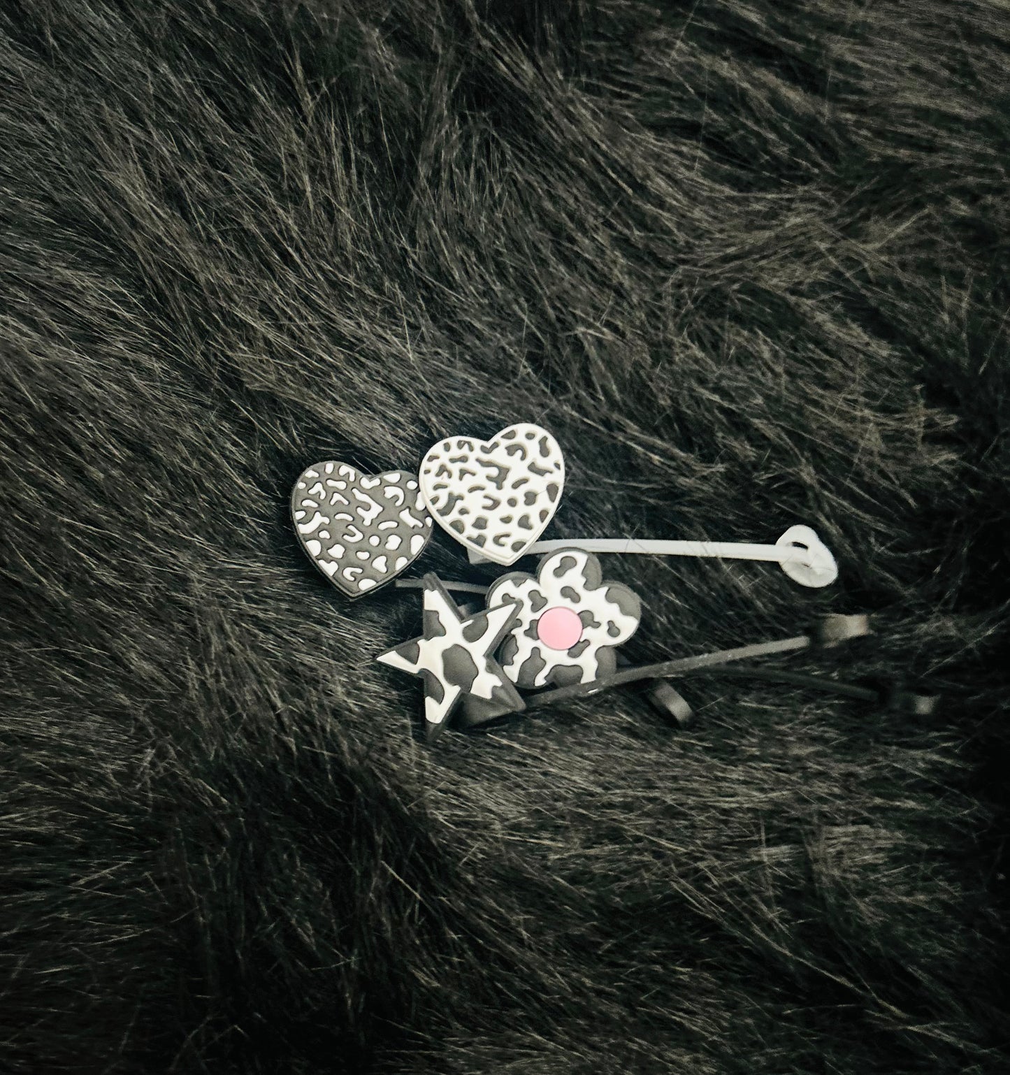 Cow Print Straw Topper