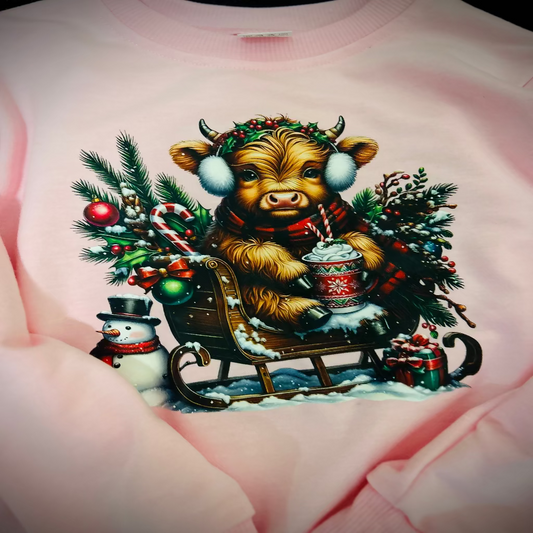 Highland Cow Christmas Shirt