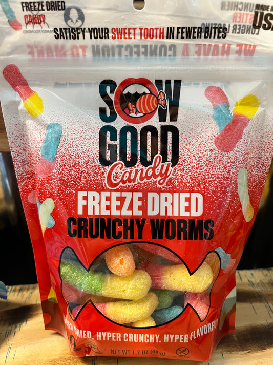 Crunchy Worms Freeze Dried