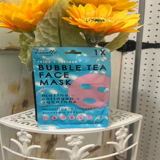 Bubble Tea Face Mask