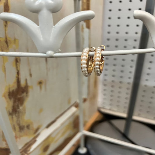 Pearl Hoop Earrings