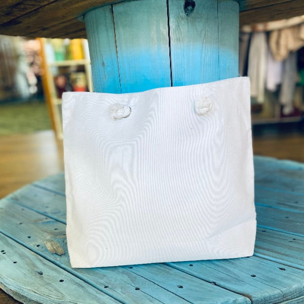 Good Vibes Glitter Beach Tote Bag