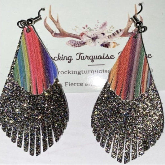Faux Leather Earrings