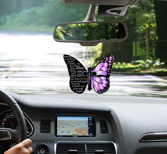 Butterfly Rearview Mirror Charm