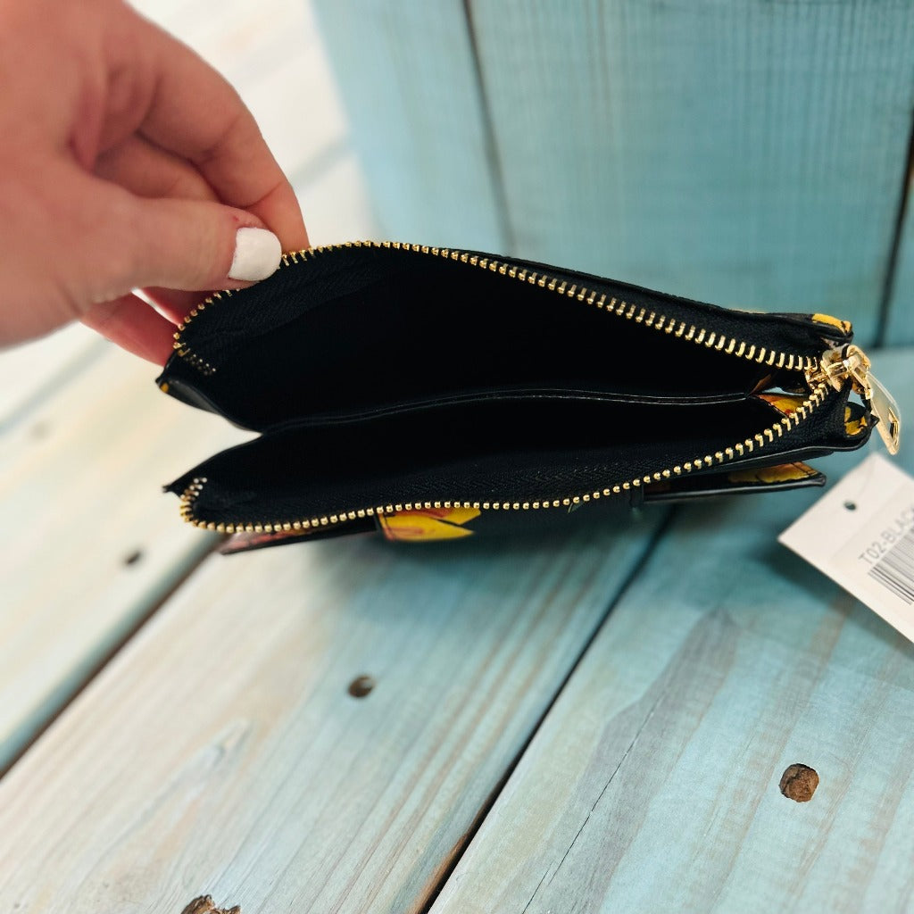 Faux Sunflower Wallet