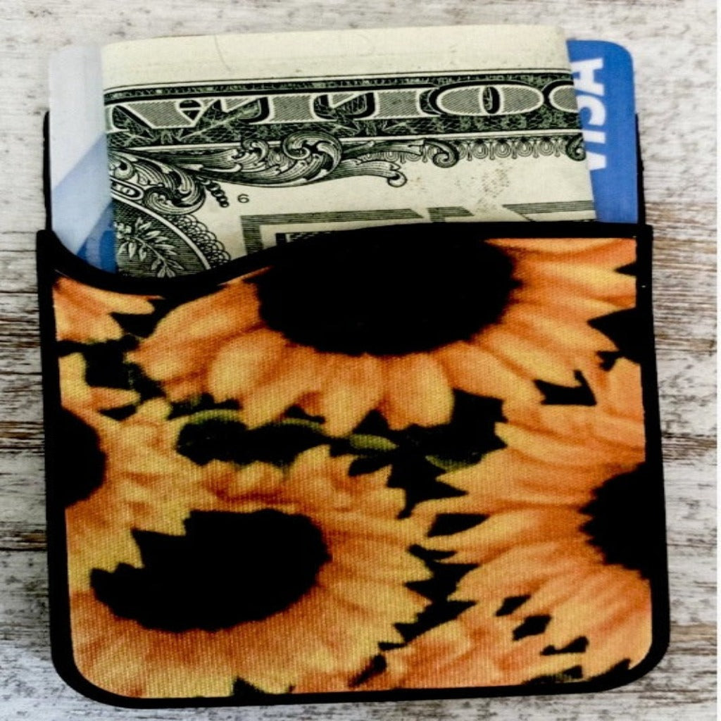 Sunflower Cell Phone Card Holder
