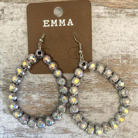 Open Teardrop Earrings