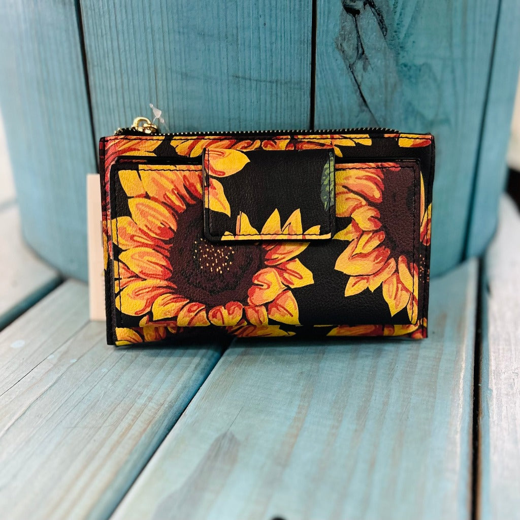 Faux Sunflower Wallet