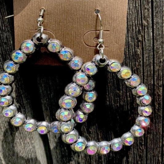 Open Teardrop Earrings