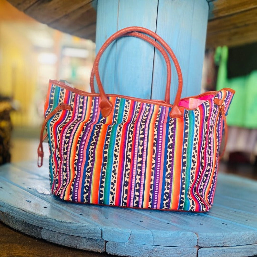 Serape Print Overnight Bag