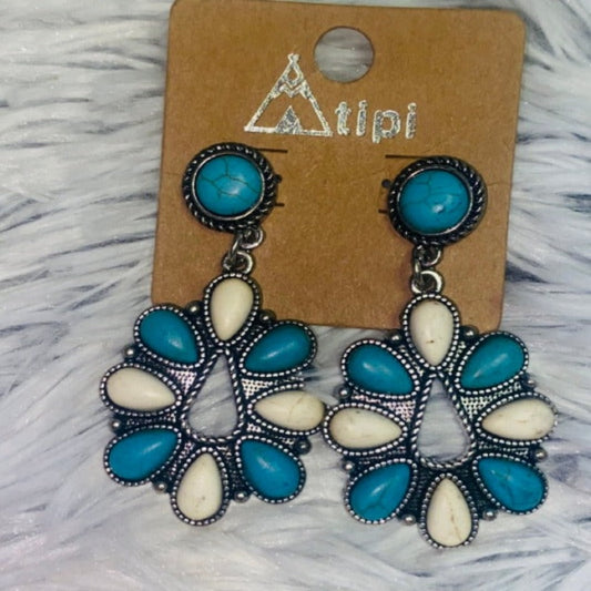 Open Teardrop earrings