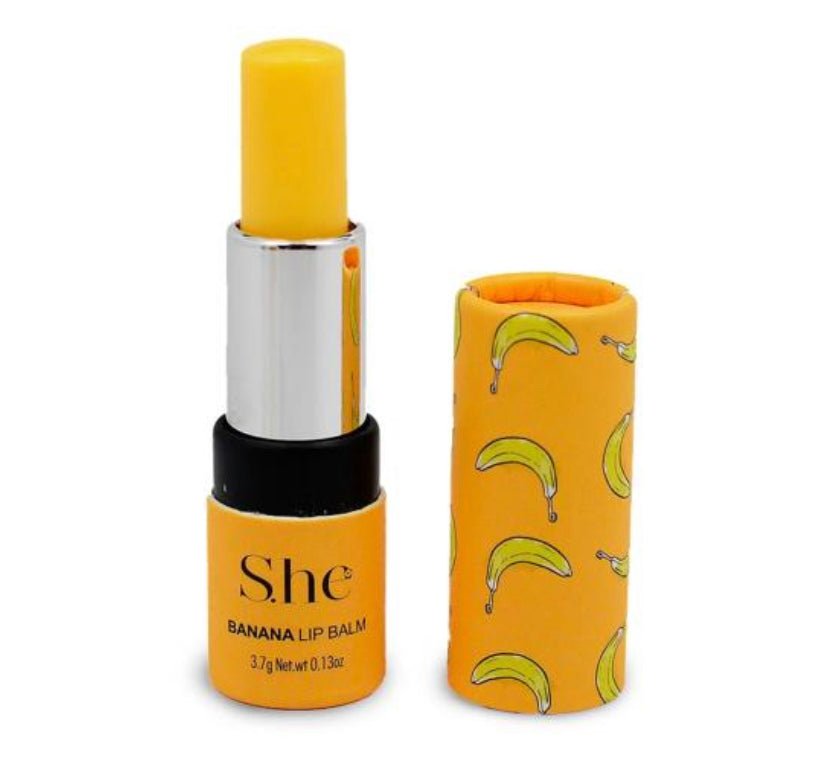 S.he Banana Lip Balm