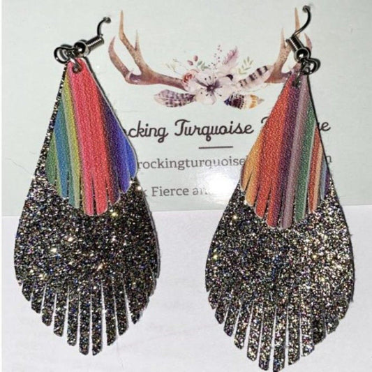Faux Leather Earrings