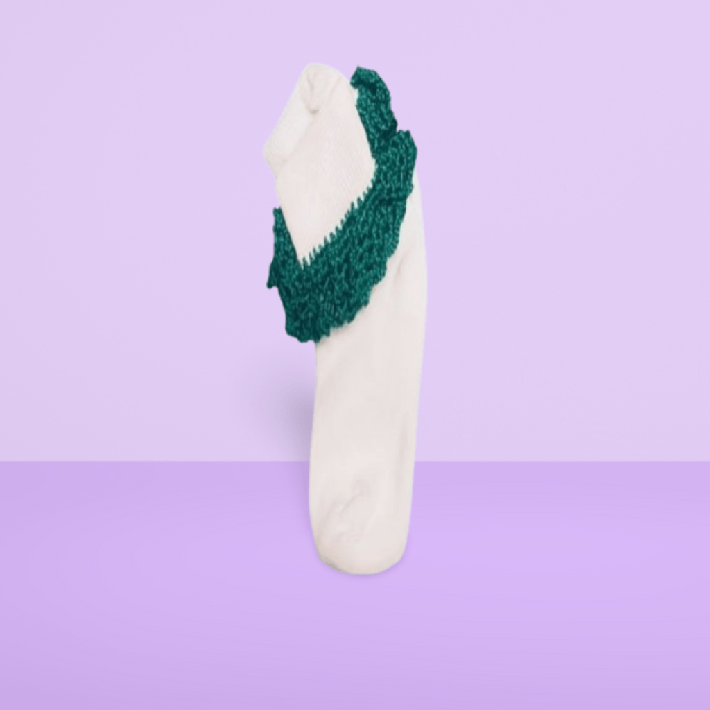 Socks With Crochet Top
