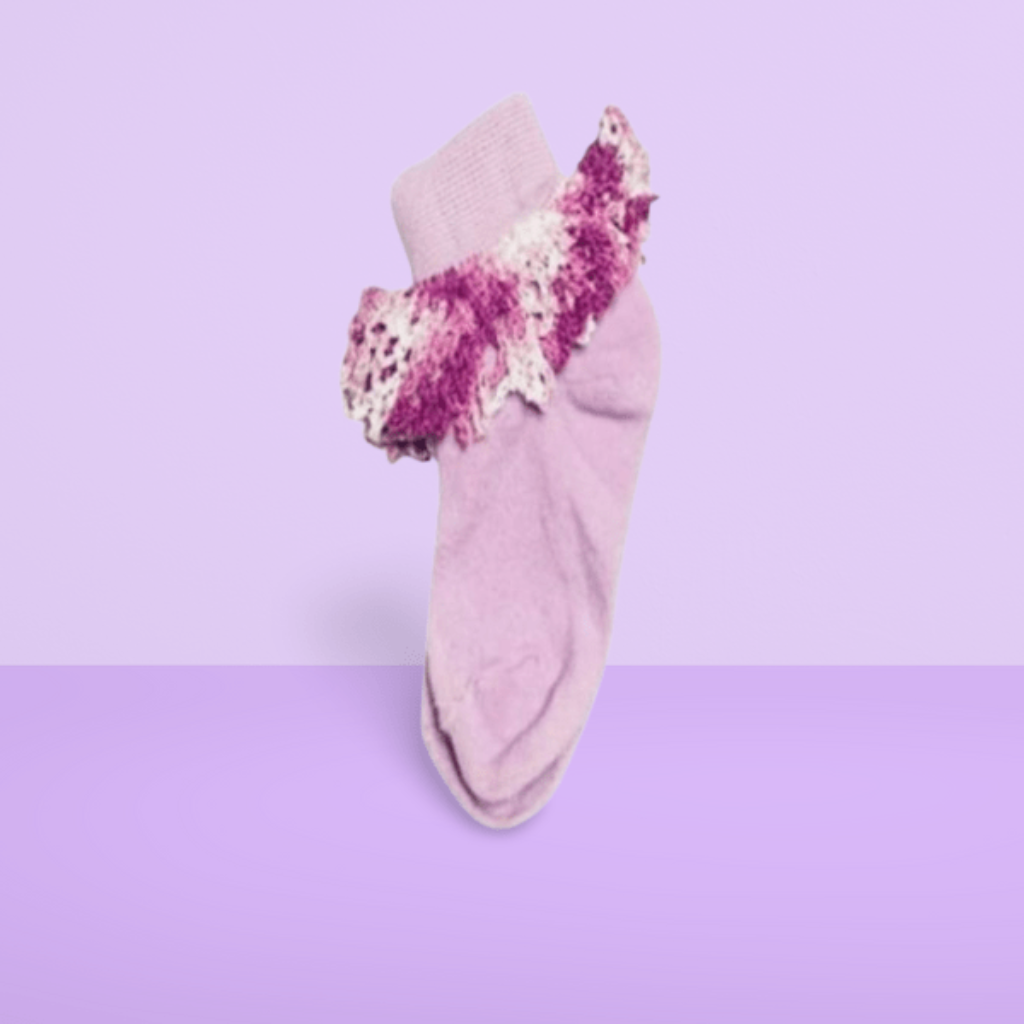 Socks With Crochet Top