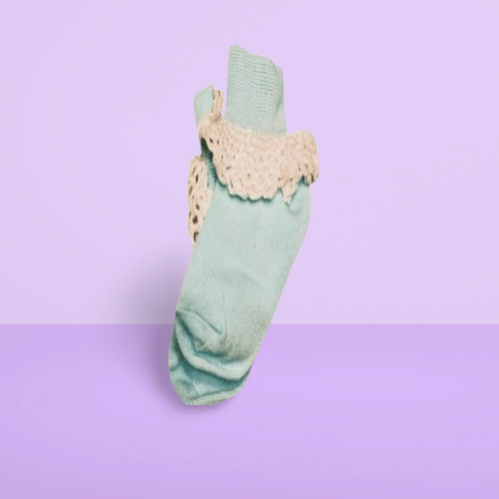 Socks With Crochet Top